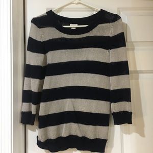 J crew stripped sweater